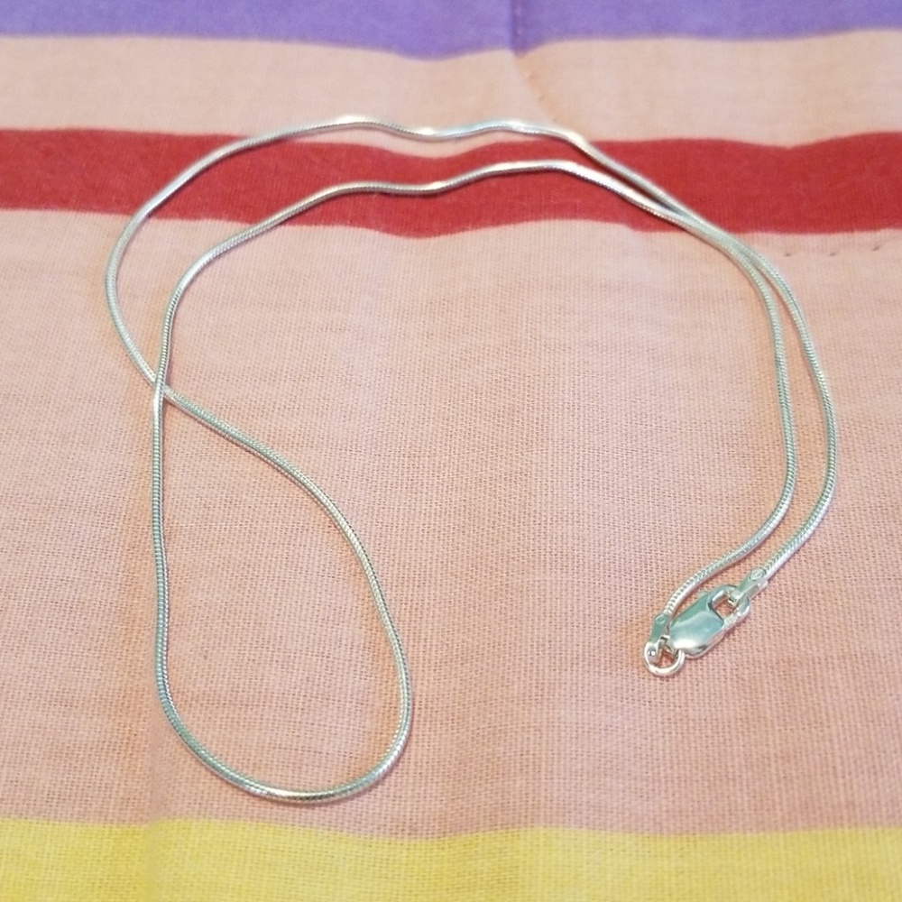 Sterling silver snake chain - 18 inches